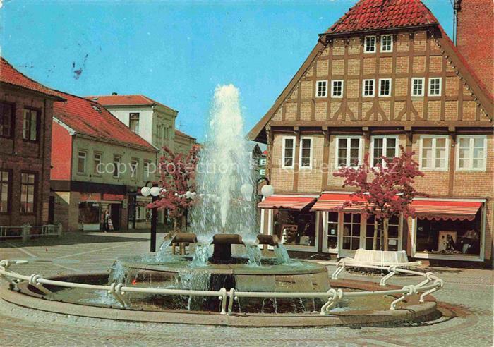 Eutin Schleswig-Holstein Springbrunnen am Markt