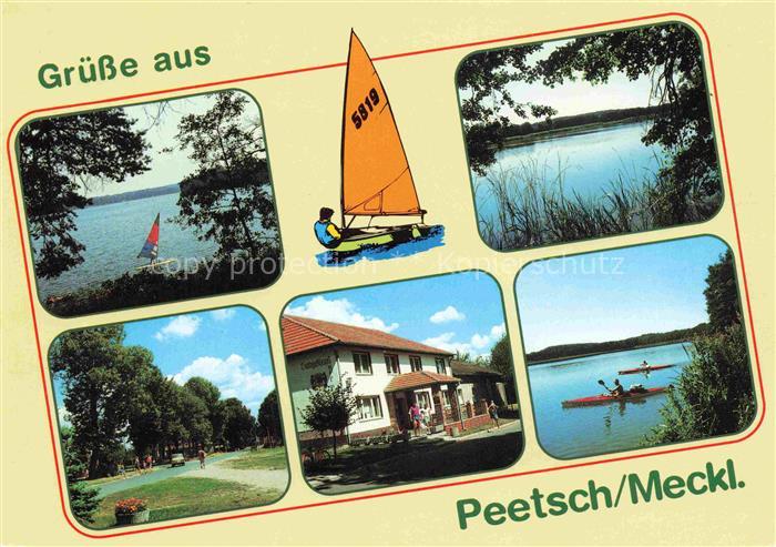 Peetsch Mirow Raetzsee Grosser Peetschsee Dorfstrasse Landgasthaus Peetsch Taun