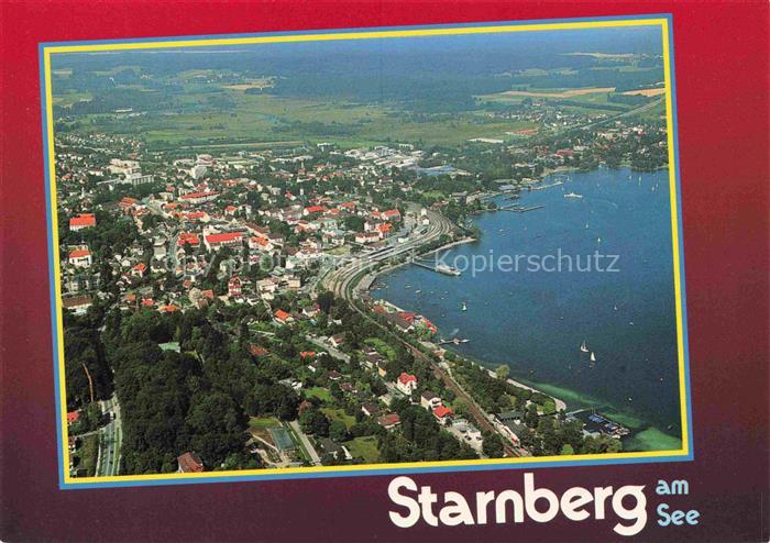 Starnberg Starnbergersee Fliegeraufnahme