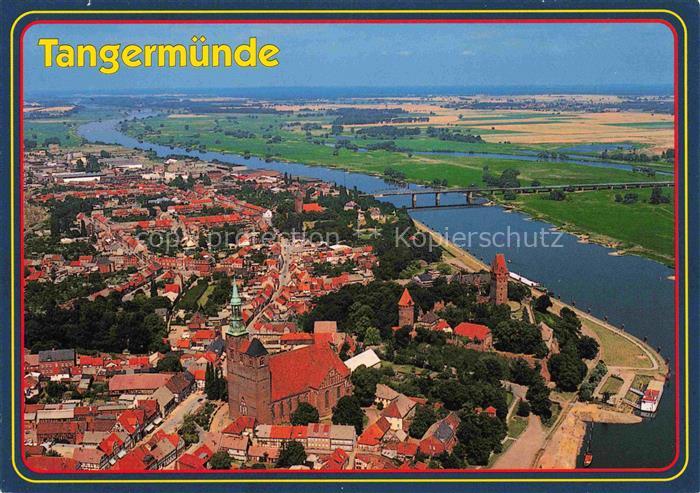 Tangermuende Stendal Sachsen-Anhalt Fliegeraufnahme