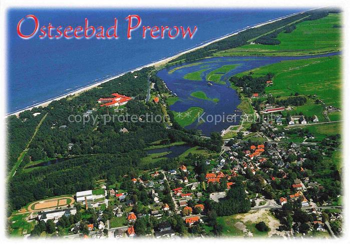 Prerow  Ostseebad Fliegeraufnahme