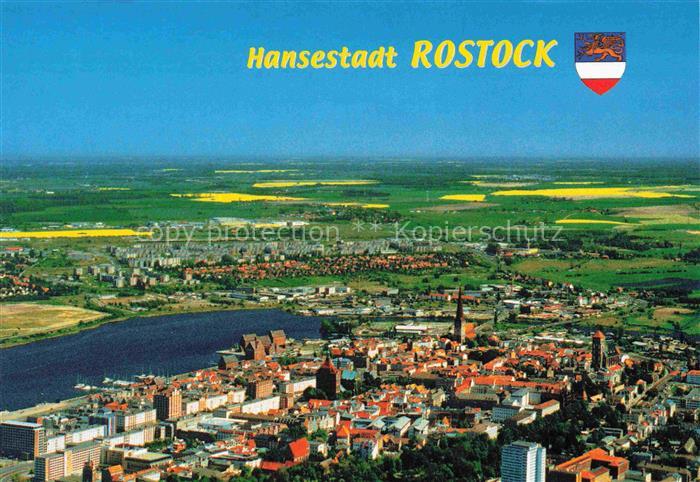 ROSTOCK  CITY Blick auf Altstadt und Stadthafen