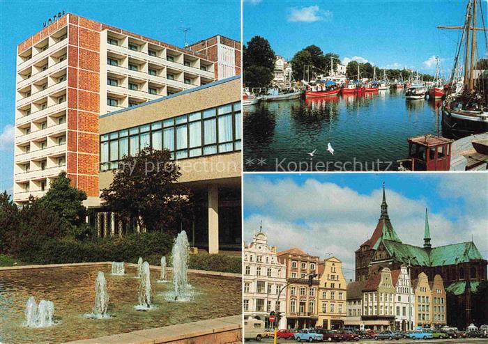 ROSTOCK  CITY Hotel Warnow Wasserspiele Hafen Stadtzentrum Kirche