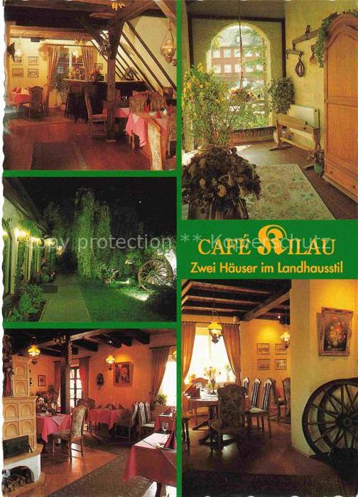 COTTBUS Café Ilau Gastraum Haeuser im Landhausstil