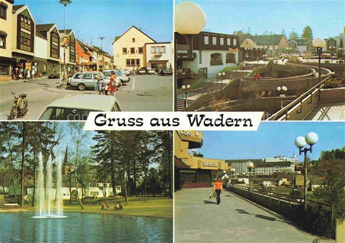 Wadern Saar Marktplatz Stadtpark Einkaufszentrum Fussgaengerzone