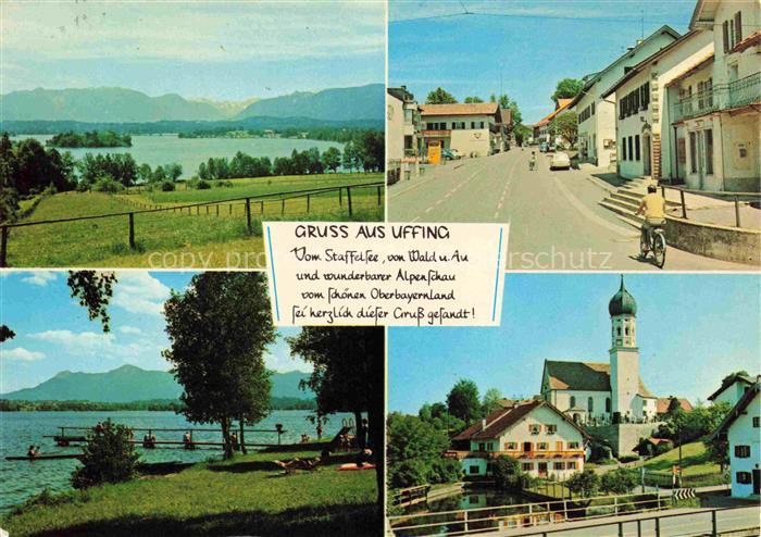 Uffing Panorama Staffelsee Kirche Hauptstrasse