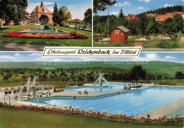 Reichenbach Waldbronn Teilansichten Park Minigolf Freibad