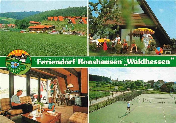 Ronshausen Feriendorf Ronshausen Waldhessen Bungalows Ferienhaeuser Tennisanlage
