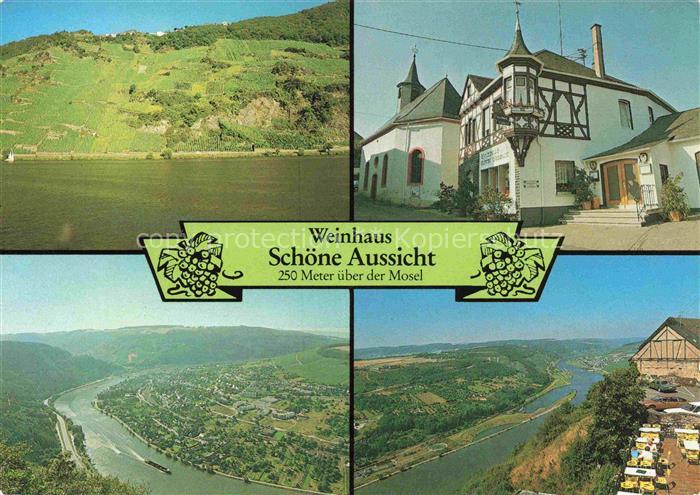 Starkenburg Rheinland-Pfalz Weinhaus Schoene Aussicht Panorama