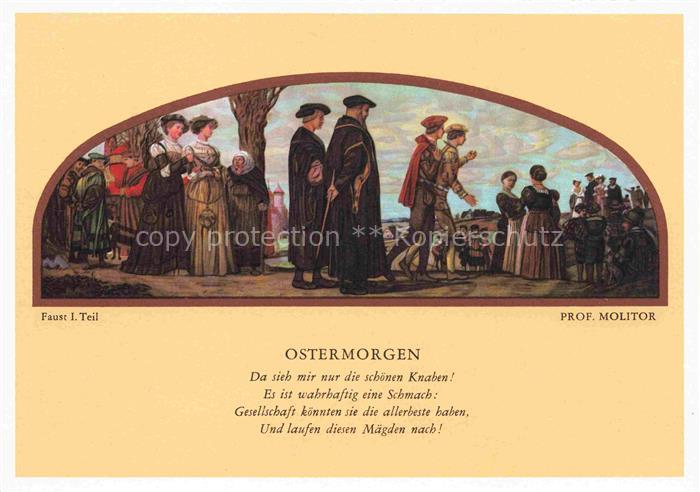 LEIPZIG Sachsen Auerbachs Keller Maedlerpassage Gemaelde Prof. Molitor Faust 1.