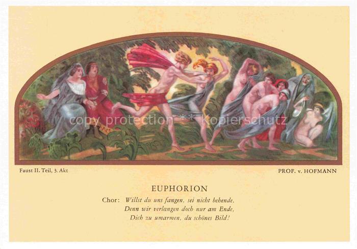 LEIPZIG Sachsen Auerbachs Keller Maedlerpassage Gemaelde Prof. von Hofmann Faust