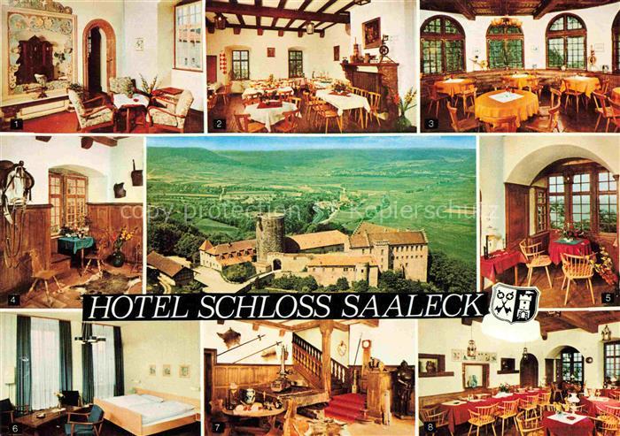 Hammelburg Hotel Schloss Saaleck Foyer Treppenhaus Gutsschenke Turmzimmer Kutsch