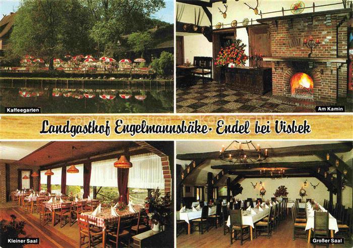 Endel Vechta Landgasthof Engelmannsbaeke Saal Kamin Kaffeegarten