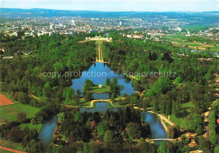 KAssEL  CITY Karlsaue Blick auf Insel Siebenberge und Orangerie