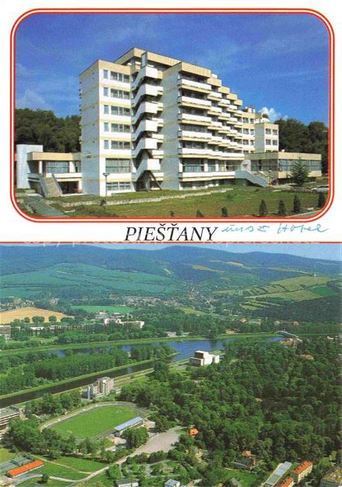 Piestany Pistian Poestyen SK Kupelna Liecebna Park Luftaufnahme