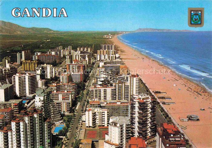 Gandia ES Kuestenpanorama Strand