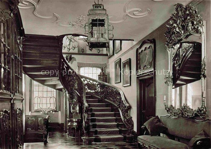 Monschau Montjoie NRW Scheibler-Museum Rotes Haus 18. Jhdt. Treppenaufgang