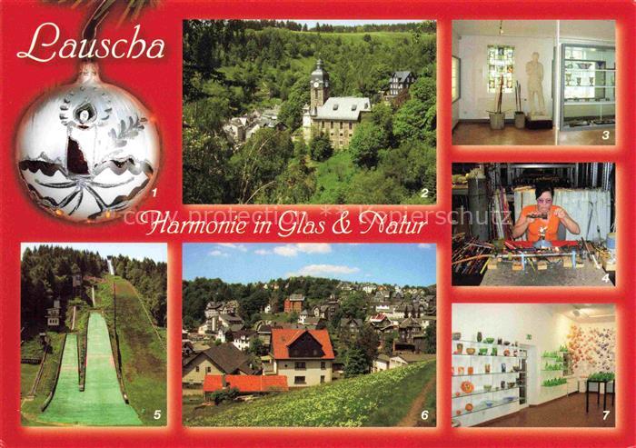 Lauscha Harmonie in Glas und Natur Christbaumschmuck Jugendstilkirche Museum Gla