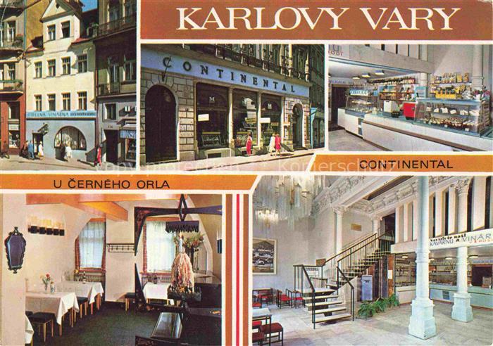 KARLOVY VARY Karlsbad CZ Hotel Continental u Cerneho Orla Restaurant