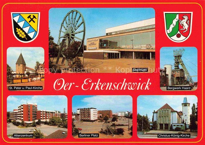 Oer-Erkenschwick Kirche Stadthalle Bergwerk Haard Altenzentrum Berliner Platz