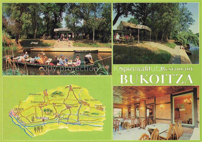 Luebben Spreewald Restaurant Bukoitza Kahnfahrt Landkarte