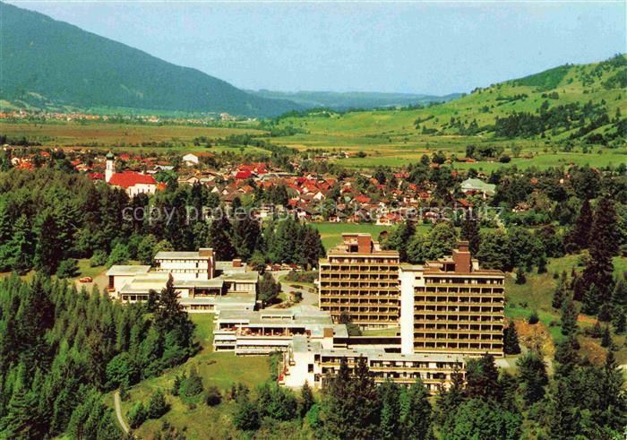OBERAMMERGAU Bayern Panorama Hoehenluftkurort Rheumaklinik