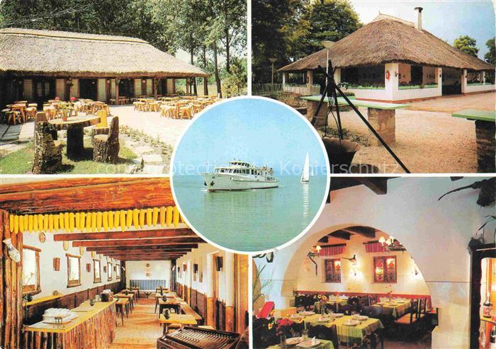 Balaton  Plattensee HU Restaurant am Plattensee Faehre
