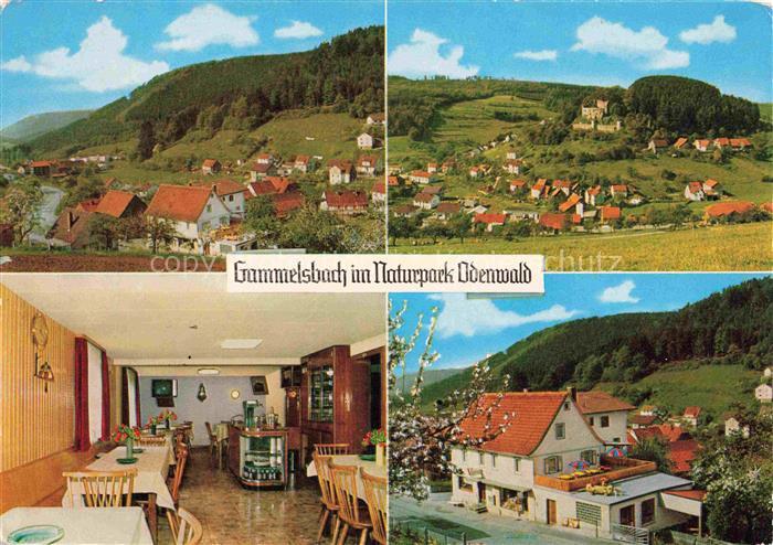 Gammelsbach Panorama Gasthaus Pension Café Zum kuehlen Krug Gastraum