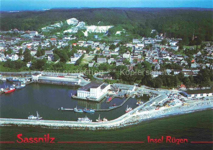 SAssNITZ Ostseebad Ruegen Panorama Ostseebad Hafen