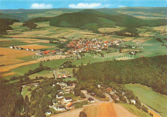 Kleinern Edertal Waldeck Hessen Panorama Erholungsort