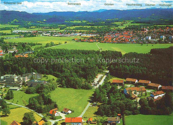 Neutrauchburg Isny Panorama mit Argentalklinik und Kuranstalt Alpenblick