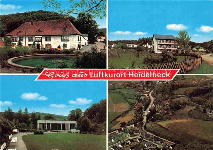 Heidelbeck Kalletal NRW Teilansichten Luftkurort Luftaufnahme