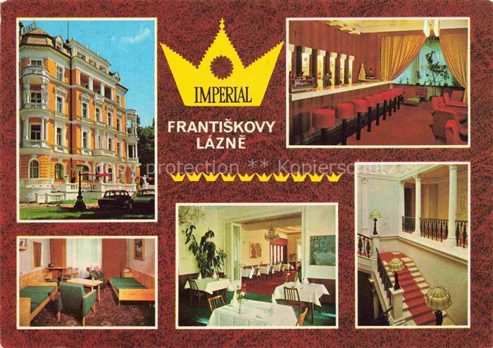 FRANTISKOVY LAZNE Franzensbad Boehmen CZ Hotel Imperial Fremdenzimmer Restaurant