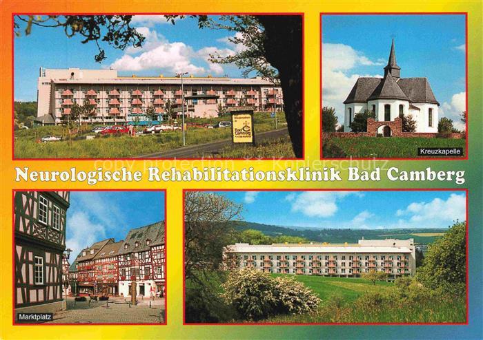 Bad Camberg Neurologische Rehabilitationsklinik Kreuzkapelle Marktplatz Fachwerk
