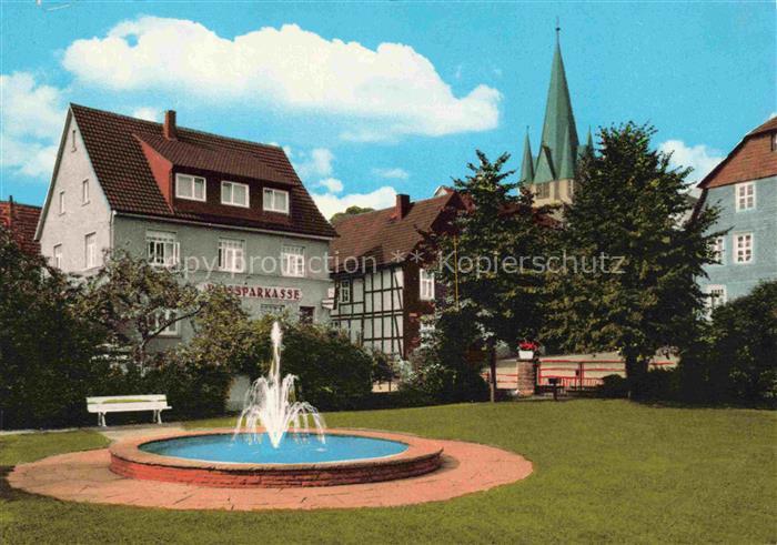Bodenfelde Sommerfrische Reiherbachplatz Kirchturm