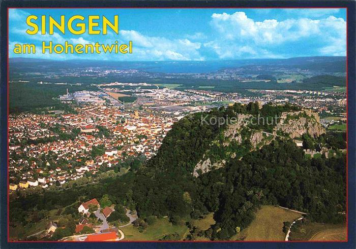 SINGEN Hohentwiel Fliegeraufnahme