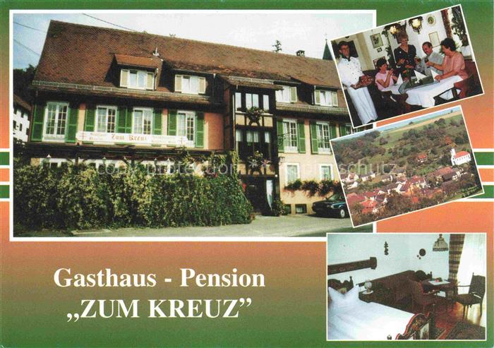 Weizen Gasthaus Pension zum Kreuz Gastraum Fremdenzimmer Luftaufnahme