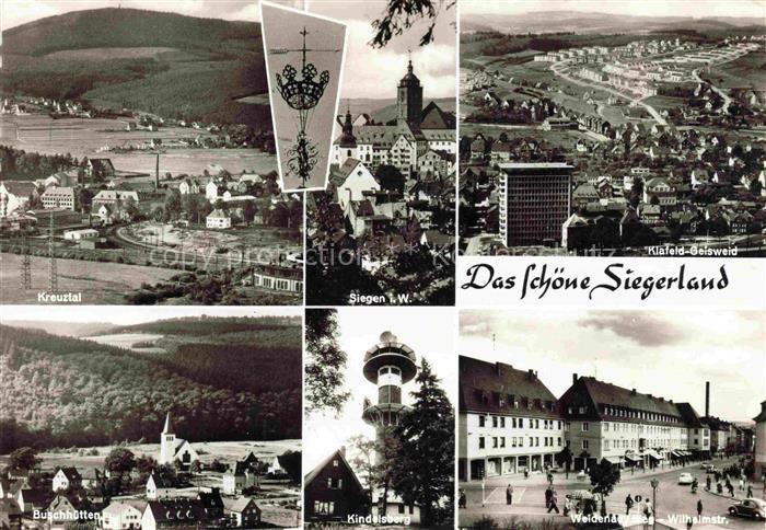 SIEGEN  Westfalen mit umliegenden Gemeinden Das schoene Siegerland
