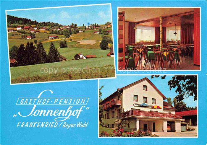 Frankenried Geiersthal Panorama Gasthof Pension Sonnenhof Bayerischer Wald