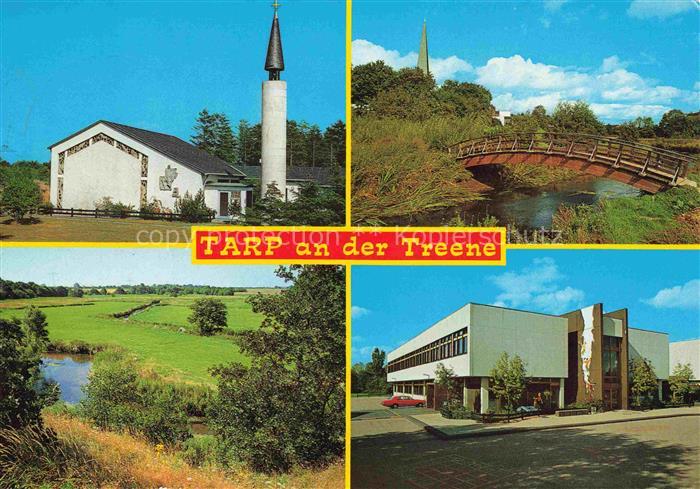 Tarp Flensburg Kirche Holzbruecke Landschaftspanorama Schule