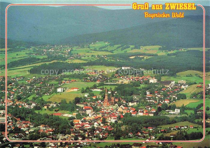 Zwiesel  Niederbayern Panorama Luftkurort Bayerischer Wald
