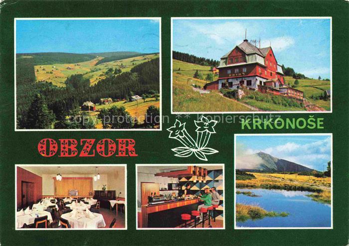 Pec pod Snezkou CZ Erholungsheim CTK und Kovahute Landschaftspanorama