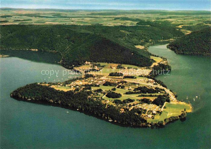 Scheid Halbinsel Waldeck-Frankenberg Hessen Fliegeraufnahme