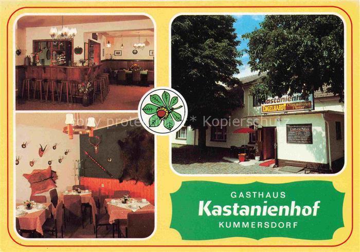 Kummersdorf Storkow Mark Gasthaus Kastanienhof Gastraum Theke