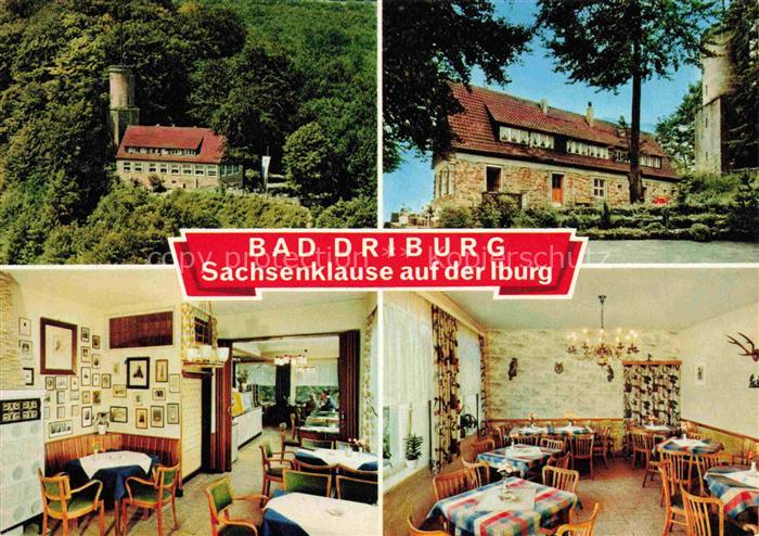 BAD DRIBURG Sachsenklause auf der Iburg Gastraum