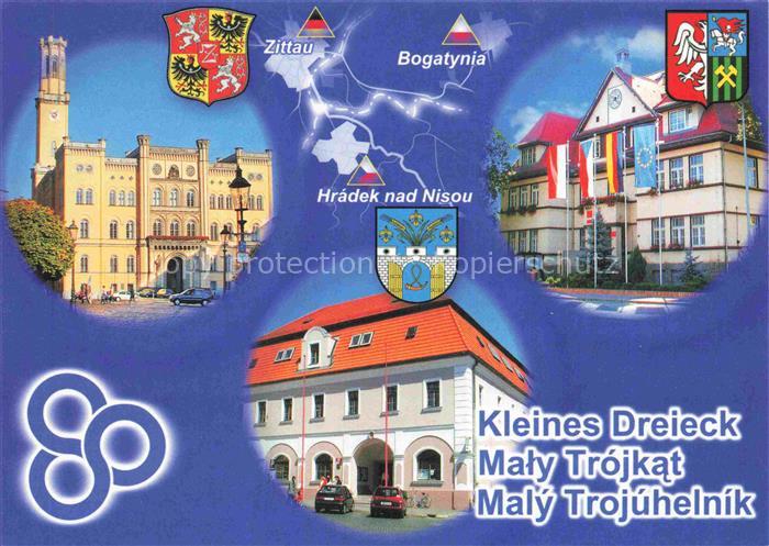 Zittau Sachsen Kleines Dreieck Maly Trójkat Maly Trojúhelnik Wappen