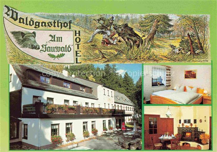 Tannenberg Erzgebirge Waldgasthof Hotel Am Sauwald Kaminzimmer