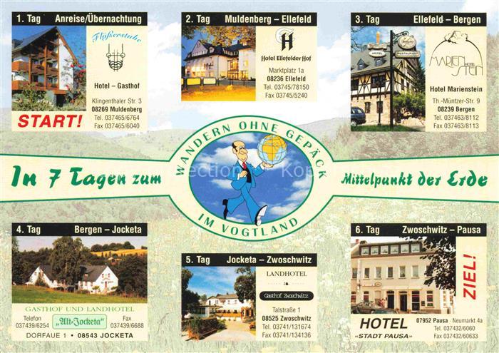 Muldenberg Vogtland Wandern ohne Gepaeck im Vogtland Ellefeld Bergen Jocketa Zwo