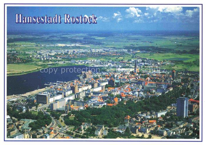 ROSTOCK  CITY Stadtpanorama Hansestadt