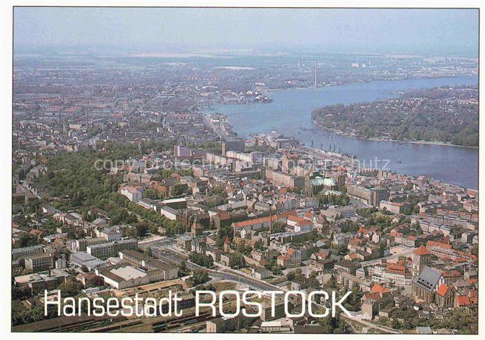 ROSTOCK  CITY Stadtpanorama Hansestadt